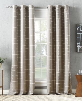 Saki Shibori Print Blackout Grommet Curtain Panel