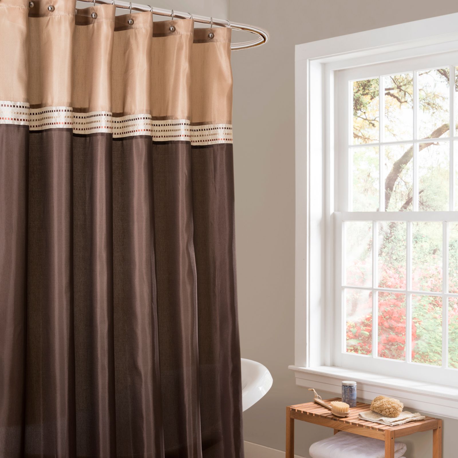 Lush Décor Terra Shower Curtain, 72" x 72"