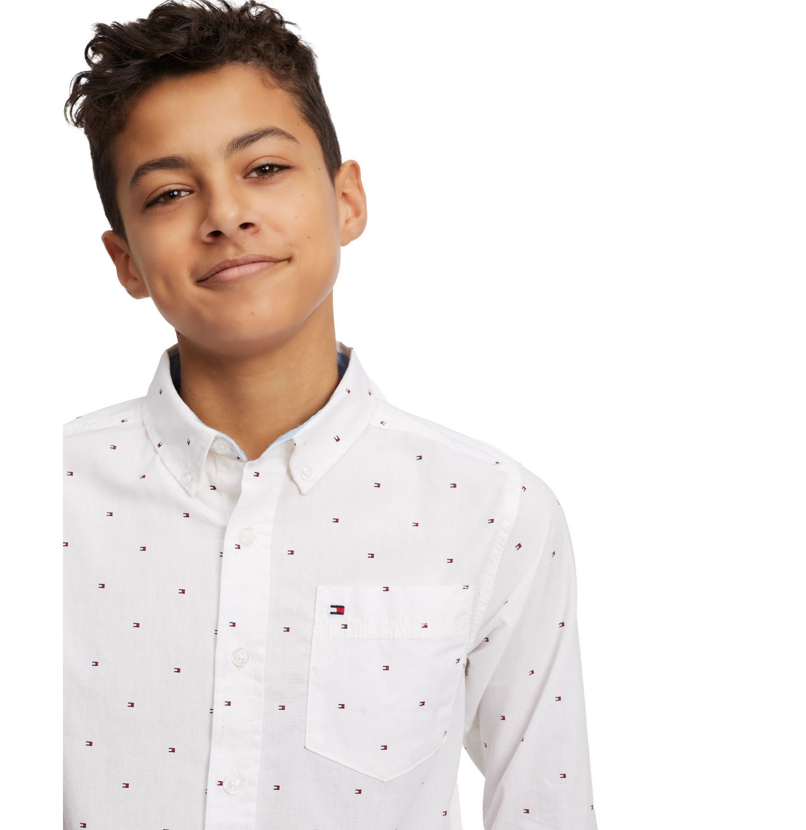 Tommy Hilfiger Детский Fred All Over Print Button-Down Shirt