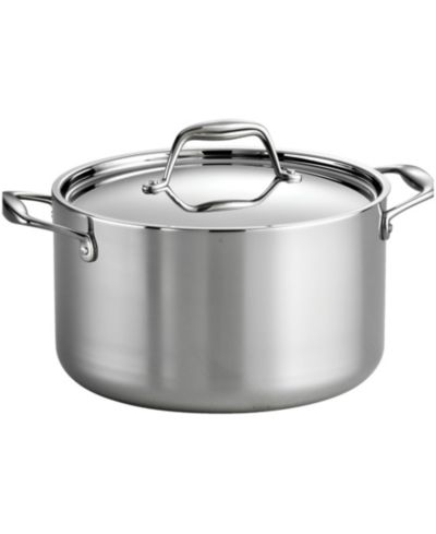 Сотейник Tramontina Signature Tri-Ply Clad из нержавеющей стали с крышкой, 6-Quart