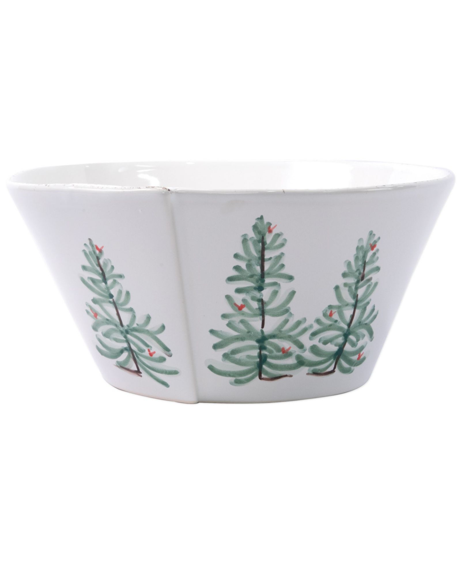 VIETRI Lastra Holiday Large Stacking Serving Bowl