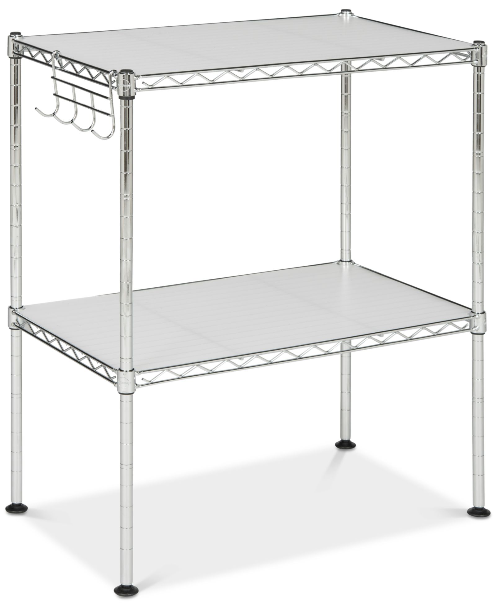 Lucien 2-Tier Chrome Wire Microwave Rack