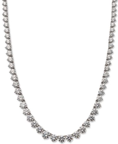 Колье из стерлингового серебра Arabella, с кубическим цирконием (53 ct. t.w.)