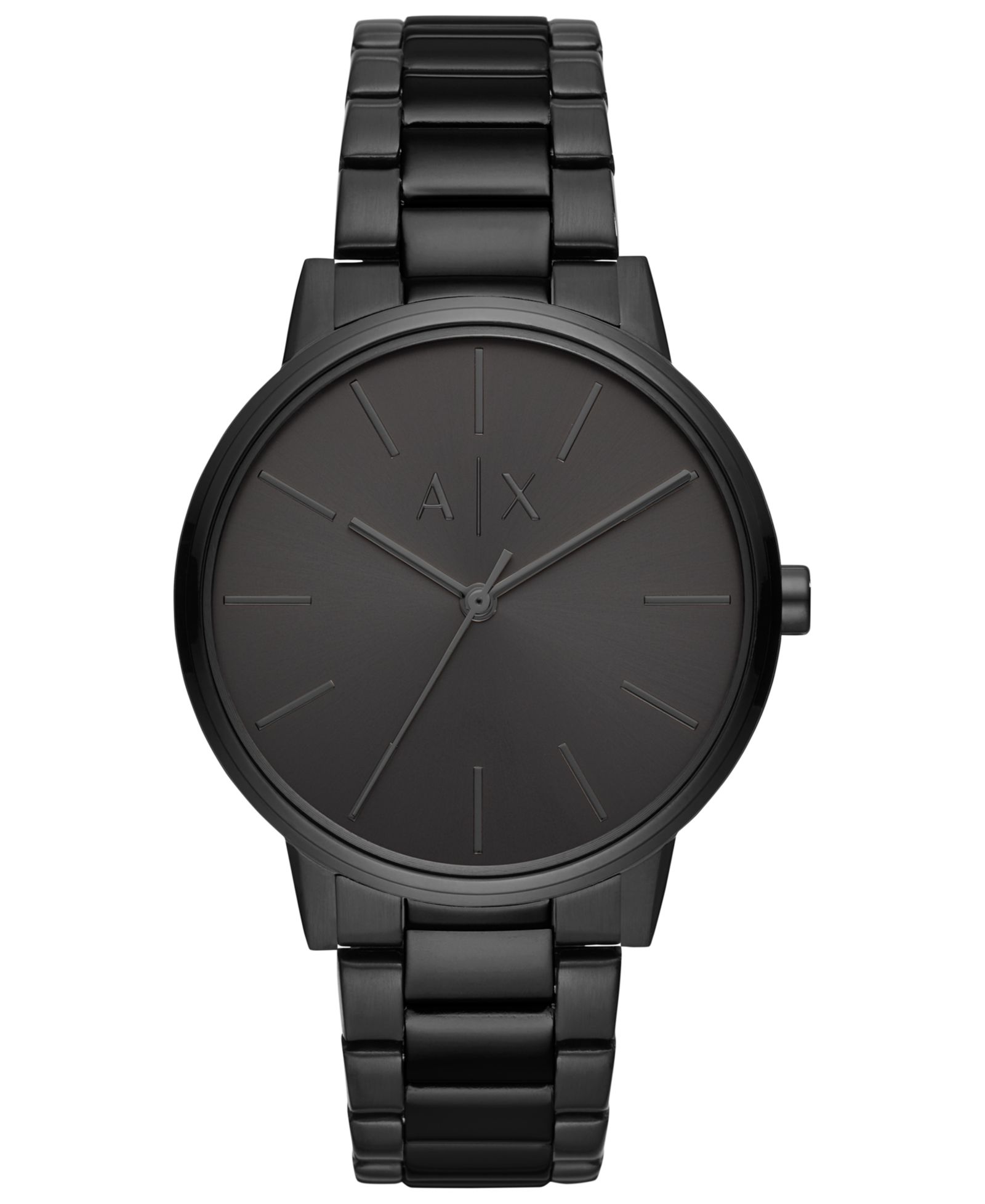Мужские часы A|X Armani Exchange Black Stainless Steel Bracelet 42mm