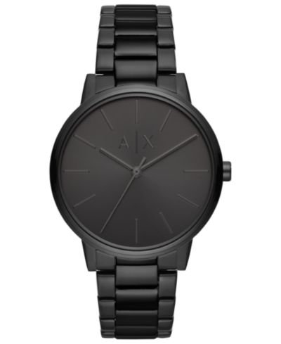 Мужские часы A|X Armani Exchange Black Stainless Steel Bracelet 42mm
