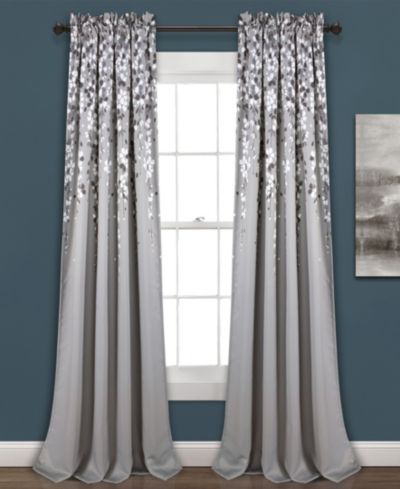 Парные шторы Lush Decor Weeping Flower Room Darkening, 52"W x 84"L