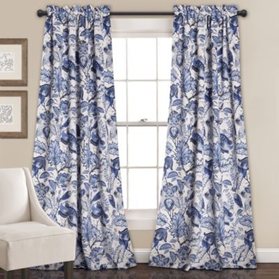 Шторы Lush Decor Cynthia Jacobean для гостиной и спальни, пара, 52"W x 84"L+2"