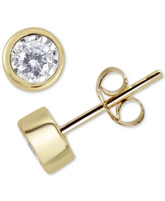 Серьги-гвоздики Diamond Bezel в золоте 14k (1/2 ct. t.w.)