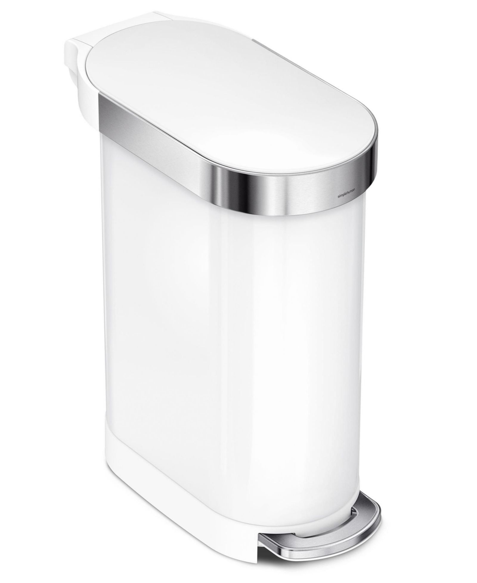 Simplehuman 45 Liter Slim Kitchen Trash Can with Liner Pocket