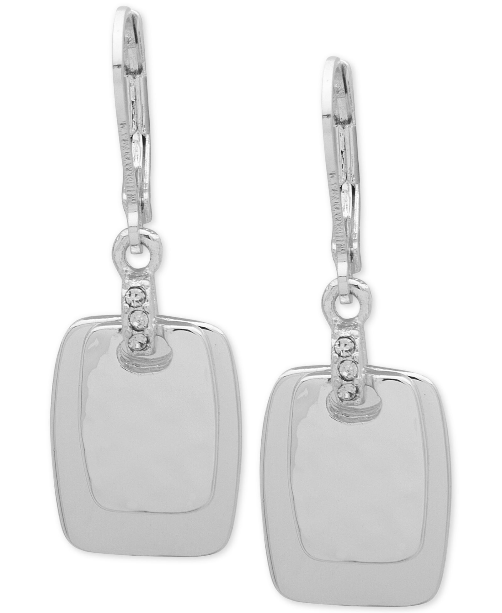 Nine West Серьги-подвески с кристаллами Square Drop
