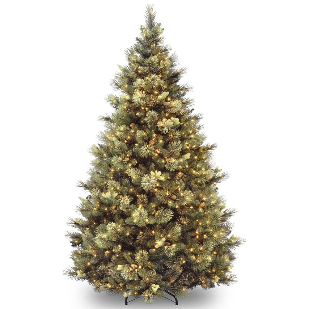 Елочка National Tree Company 7.5' Carolina Pine Hinged с подсветкой 1000 Clear Lights