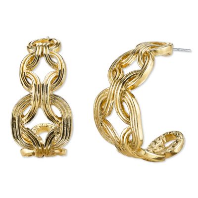 Серьги-кольца 2028 Gold-Tone