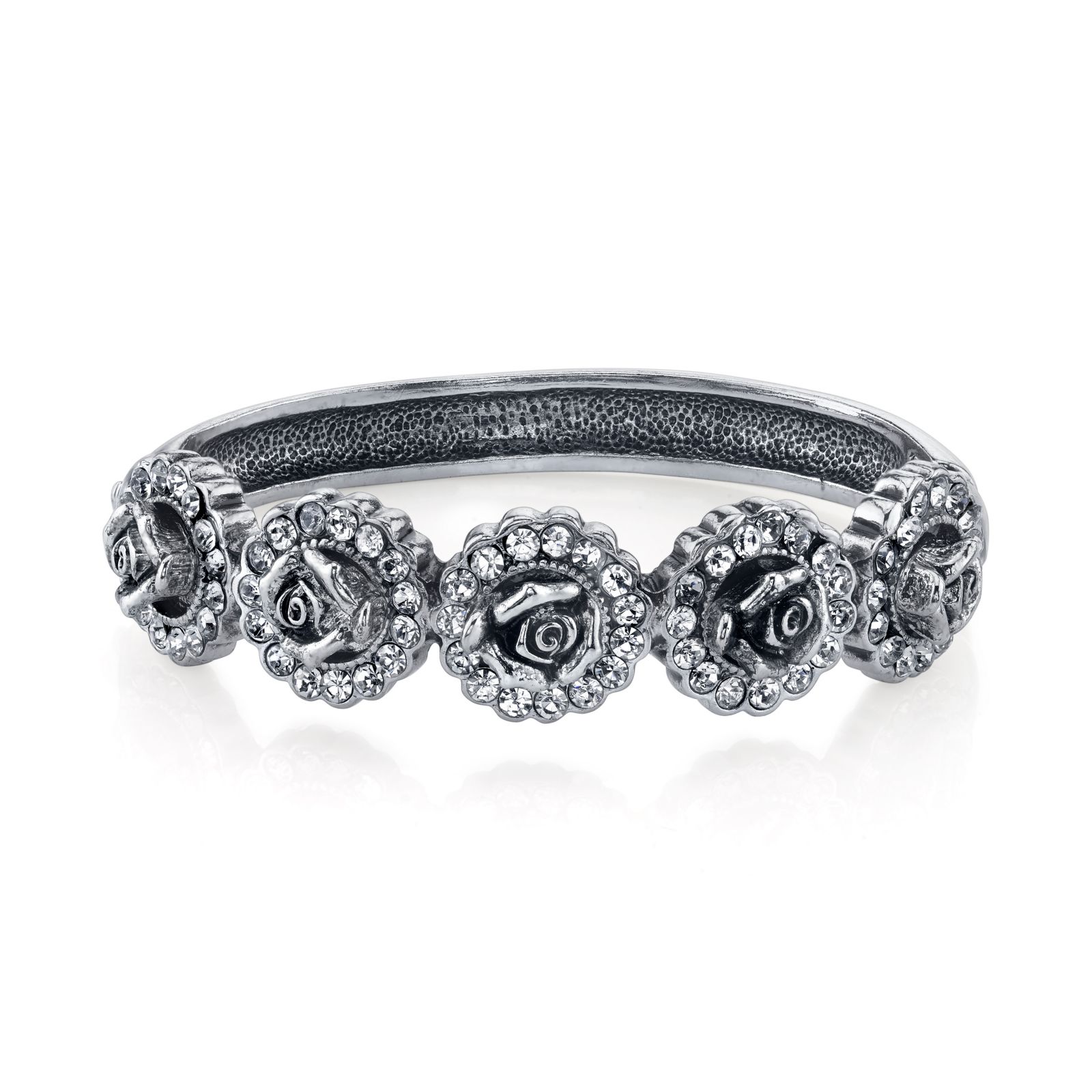 Браслет 2028 Silver-Tone Crystal Flower