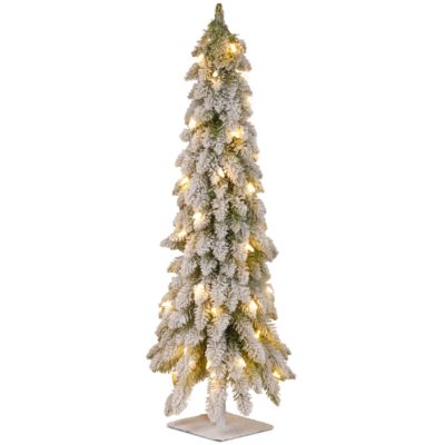 National Tree Company Snowy Downswept Forestree елка с металлической подставкой и 50 огнями