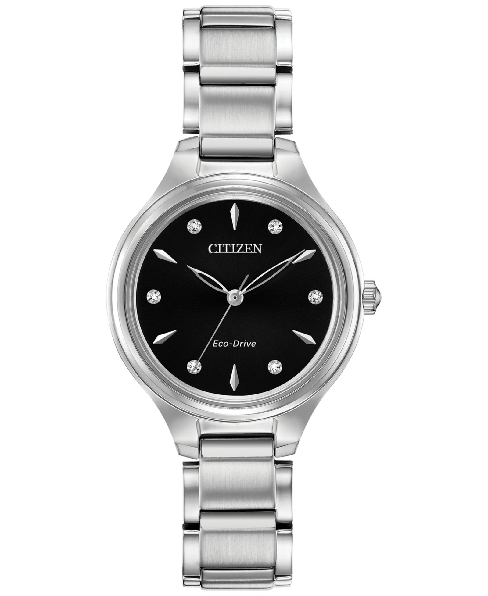 Citizen Eco-Drive Women's Corso Diamond-Accent Stainless Steel Bracelet Watch 29mm
