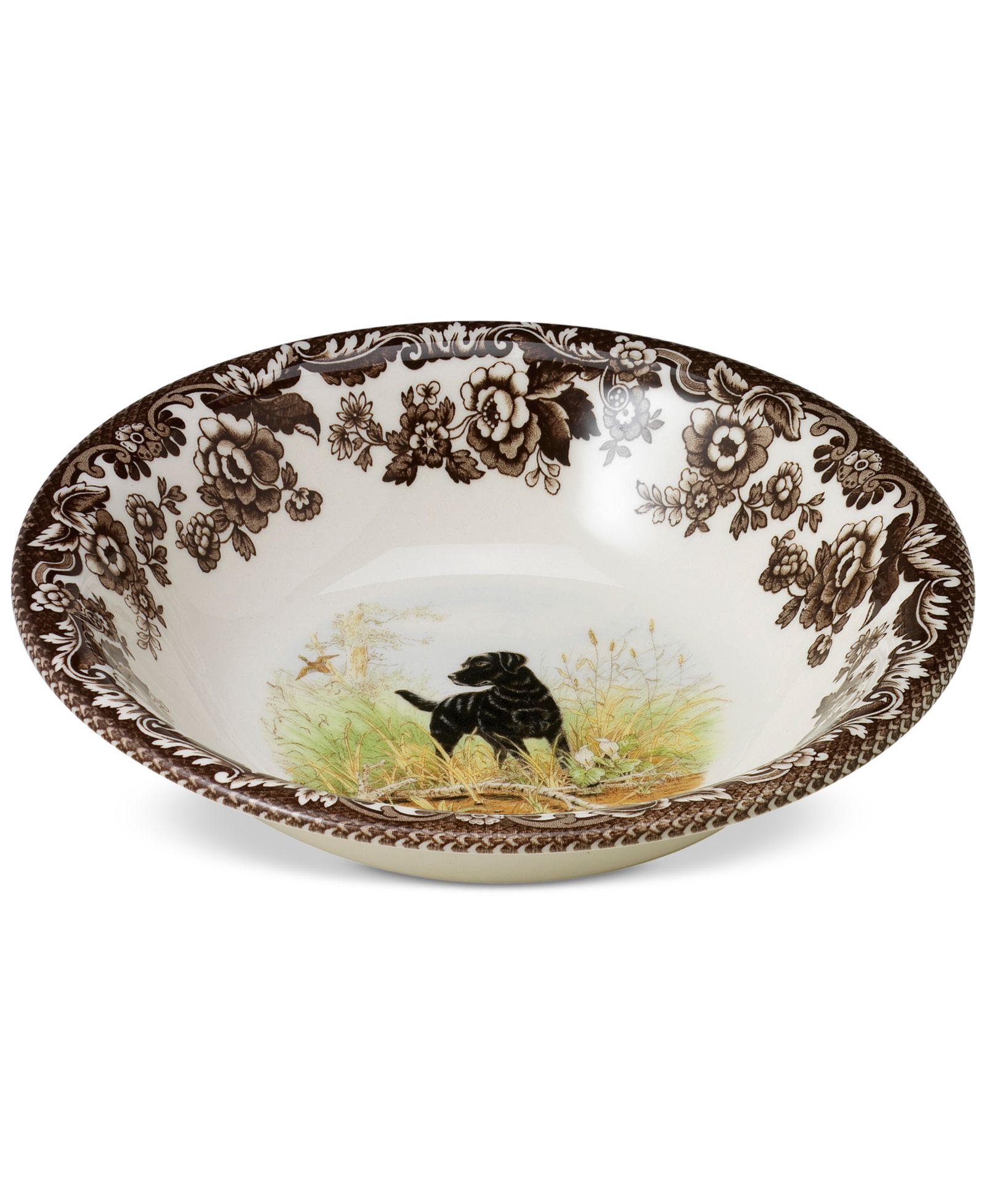 Тарелка Spode Woodland Black Lab Cereal Bowl