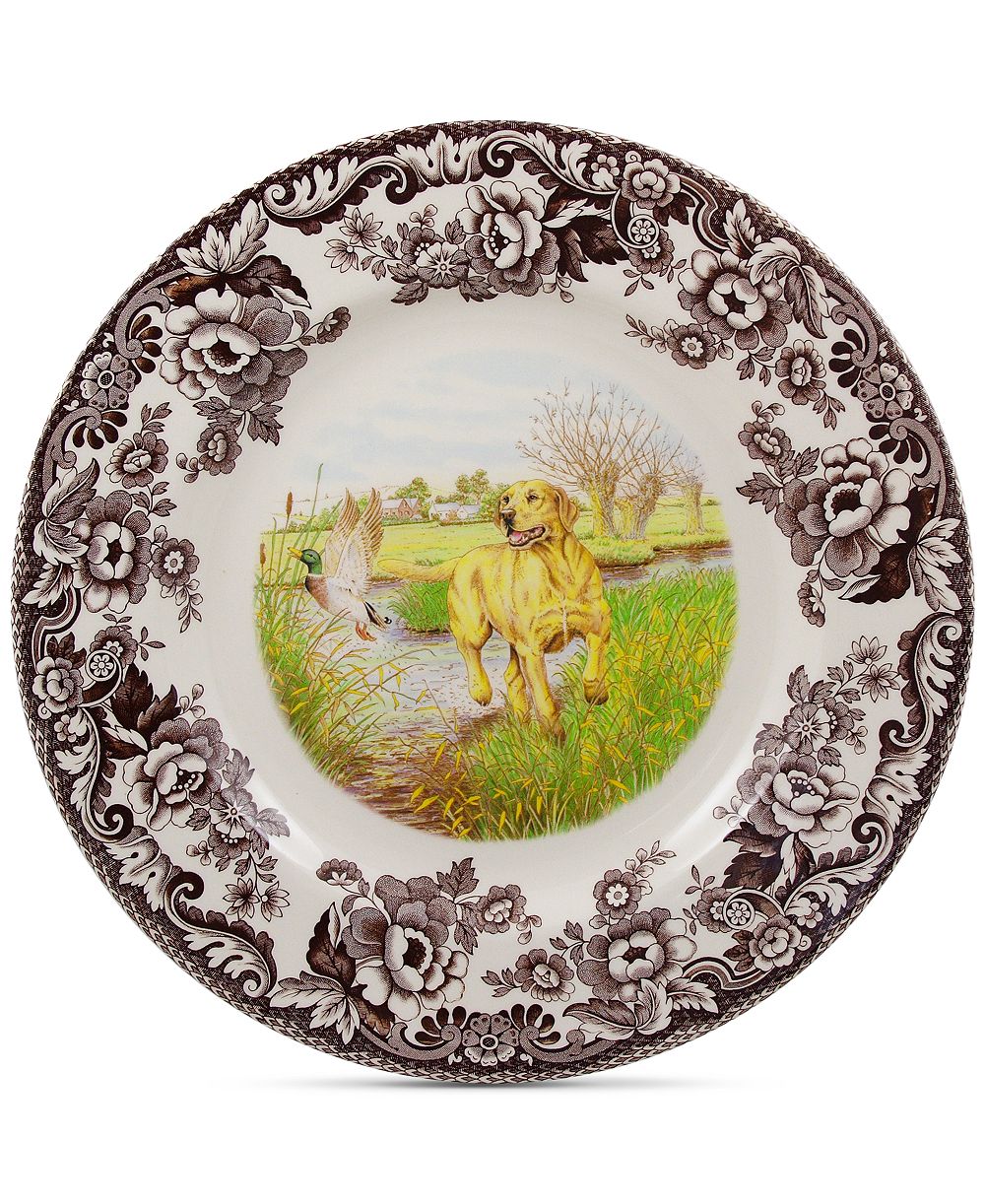 Тарелка Spode Woodland Yellow Lab Dinner Plate
