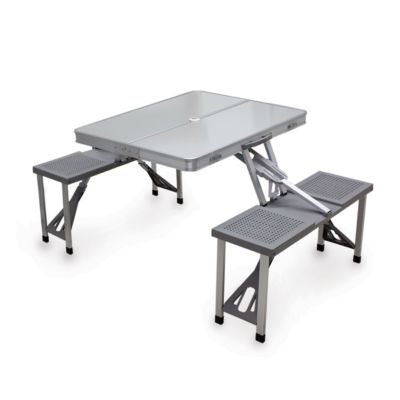 Oniva™ by Picnic Time Портативный алюминиевый стол для пикника со стульями