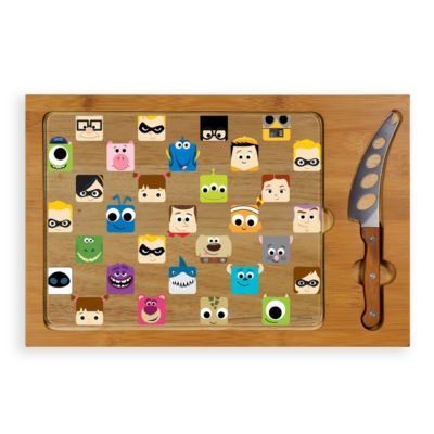 Toscana® by Picnic Time Disney's Pixar Collection Icon Glass Top Serving Tray & Knife Set