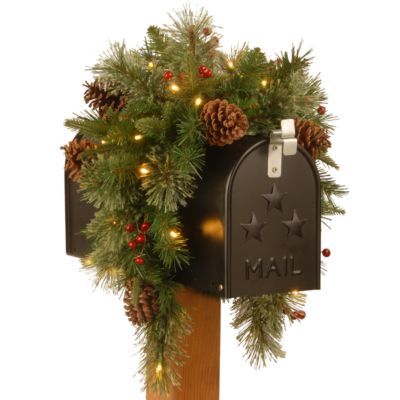 Декоративное украшение National Tree Company Colonial Mail Box Swag с LED-подсветкой