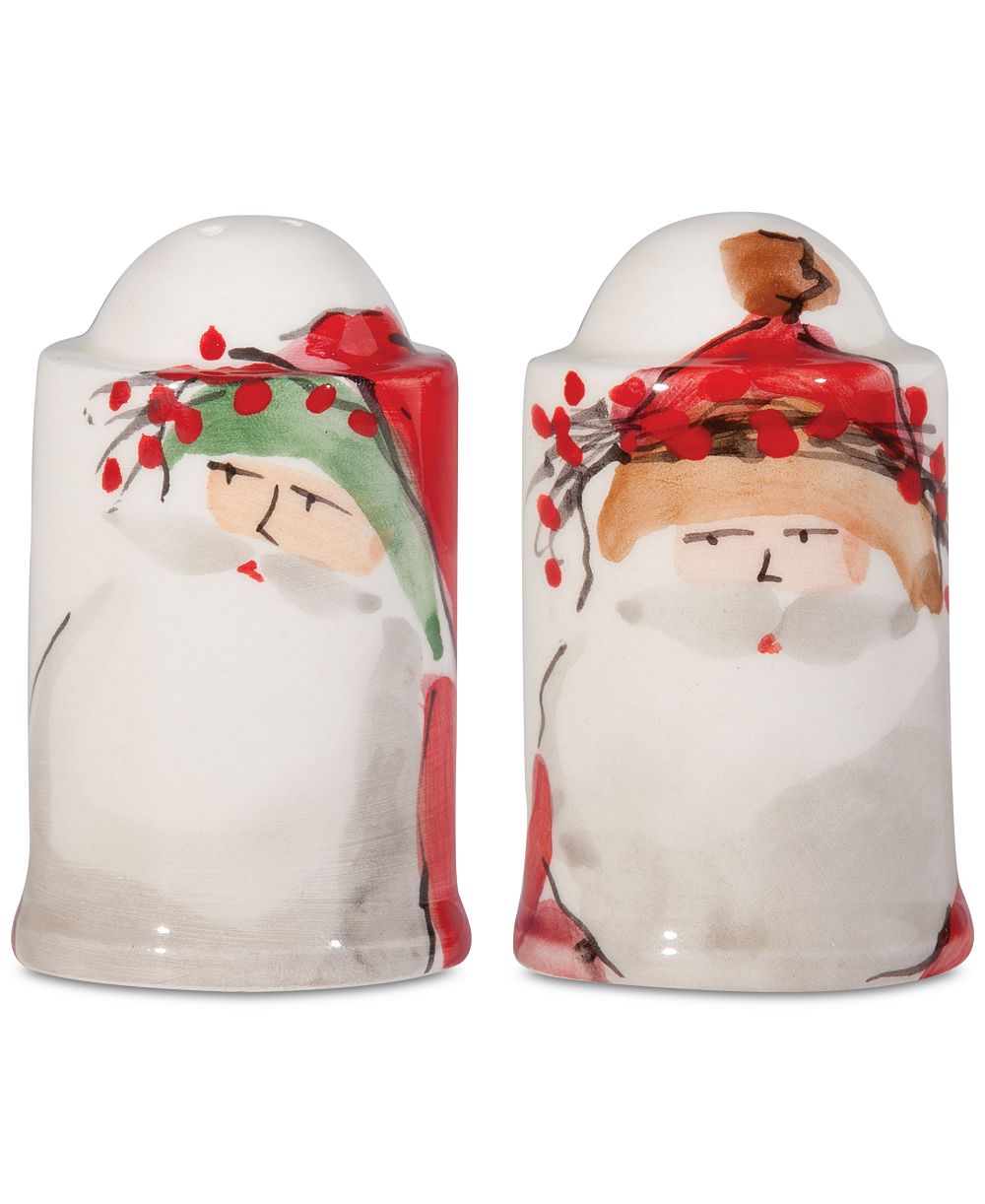 VIETRI Old St. Nick 2-Pc. Salt & Pepper Shaker Set
