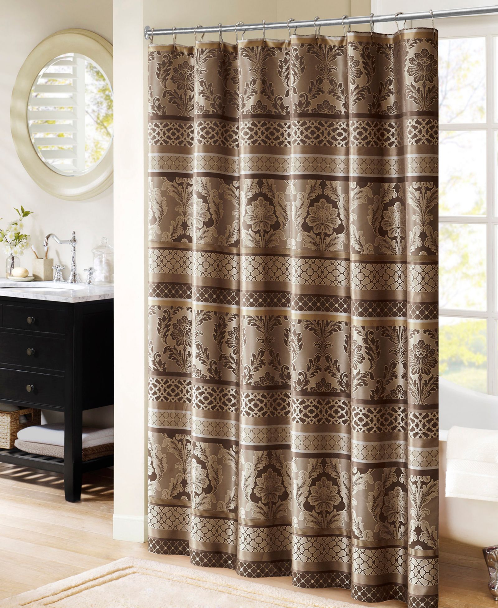 Штора для душа Madison Park Bellagio Jacquard, 72" x 72"