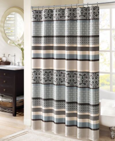 Madison Park Princeton Jacquard Shower Curtain, 72" x  72"