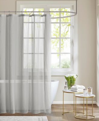 Madison Park Anna Sheer Shower Curtain, 72" x  72"