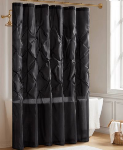 Madison Park полупрозрачная тюлевая занавеска для душа Laurel Tufted, 72" x 72"