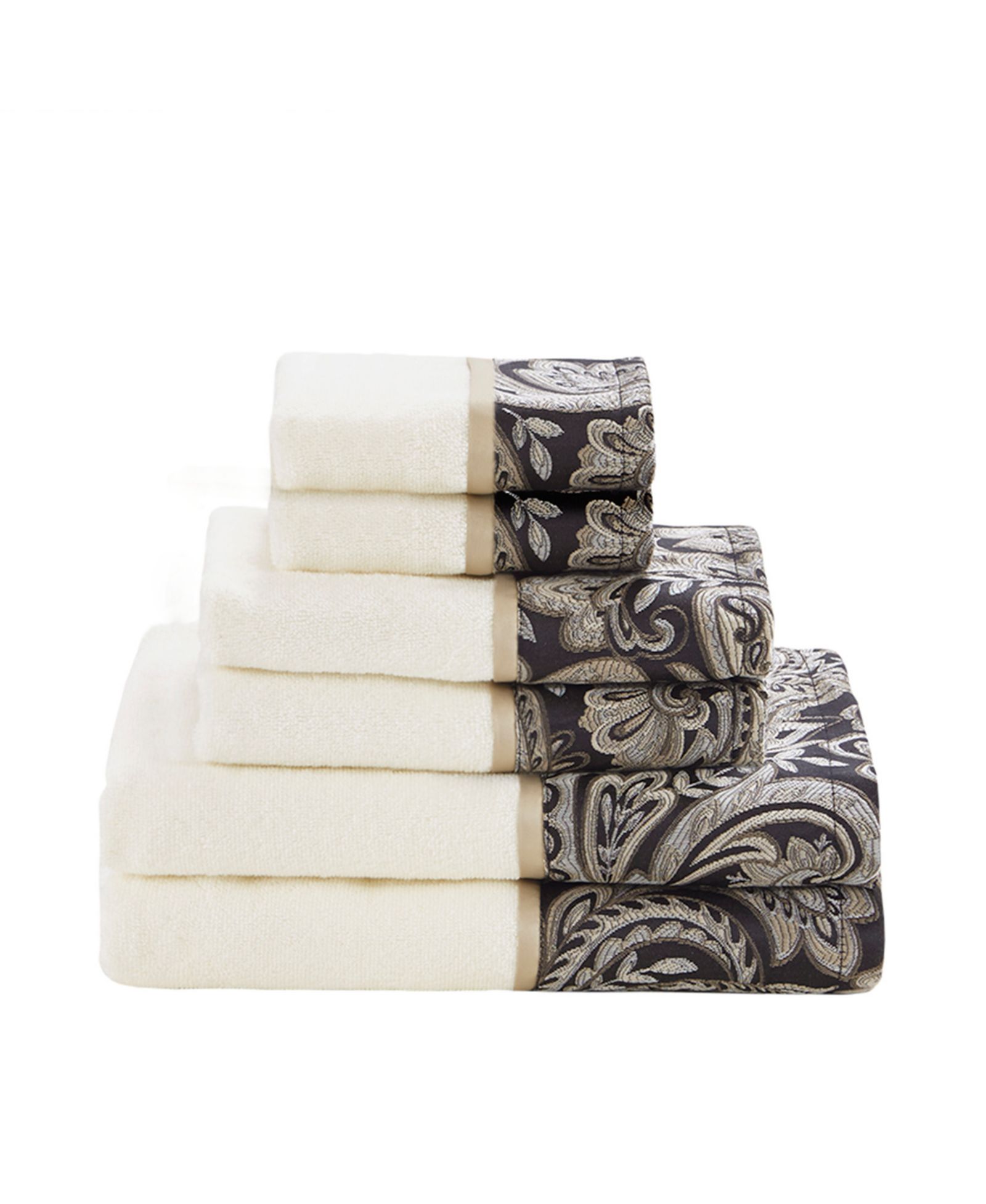 Набор махровых полотенец Madison Park Aubrey 6-Pc. Jacquard