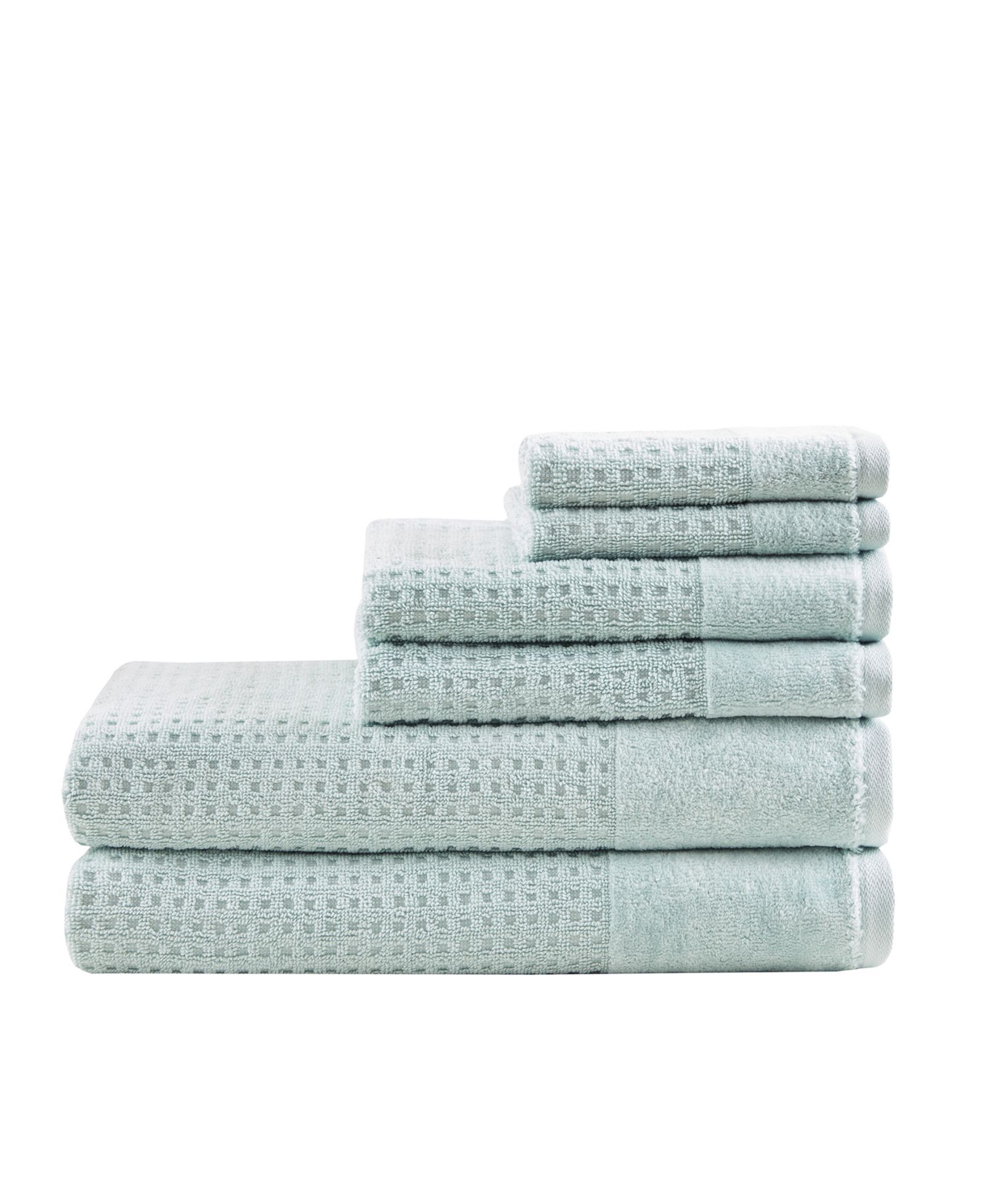 Комплект банных полотенец Madison Park Spa Waffle Jacquard, 6 шт.