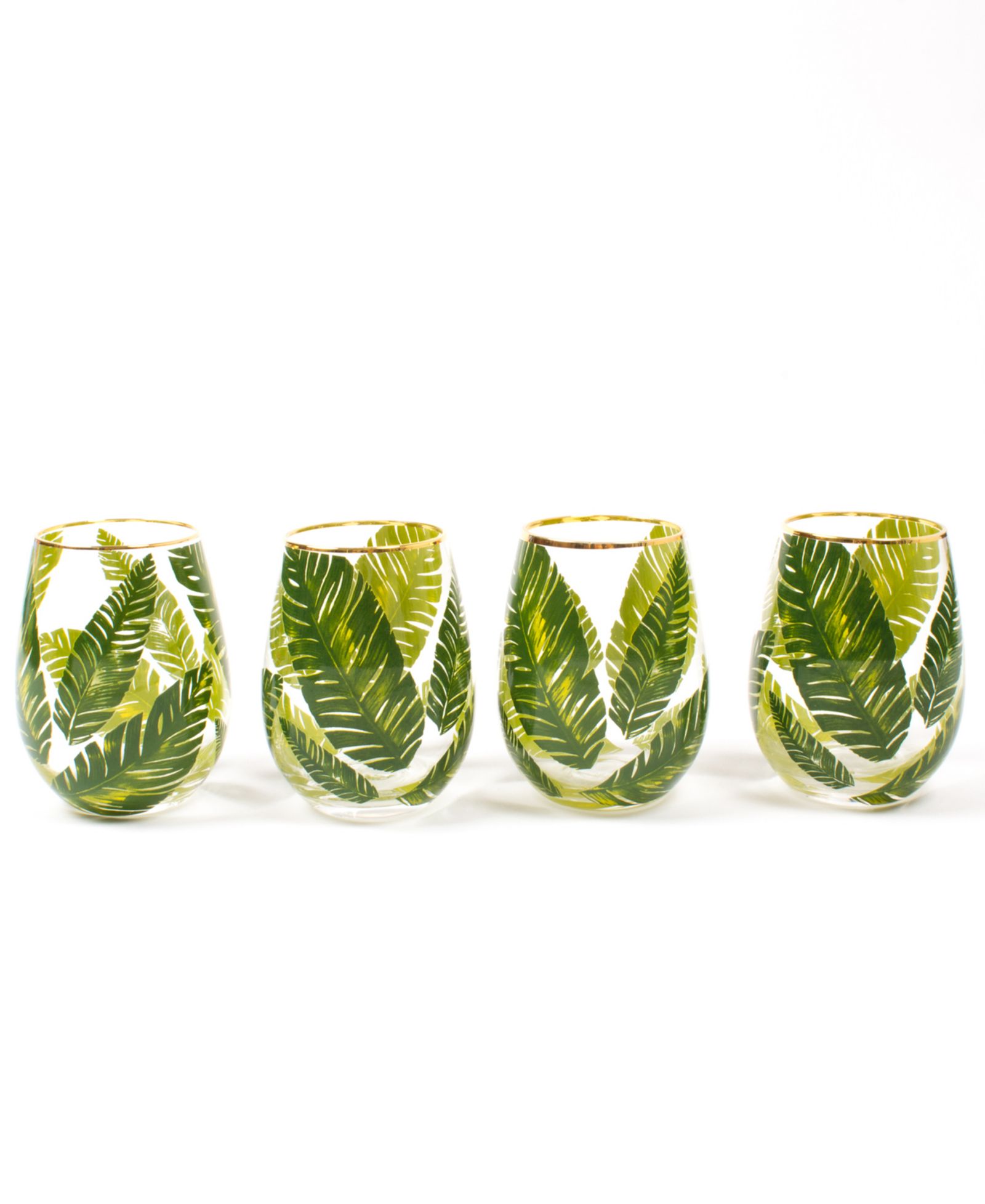 Бокалы для вина 8 Oak Lane Botanical Stemless, набор из 4 шт.