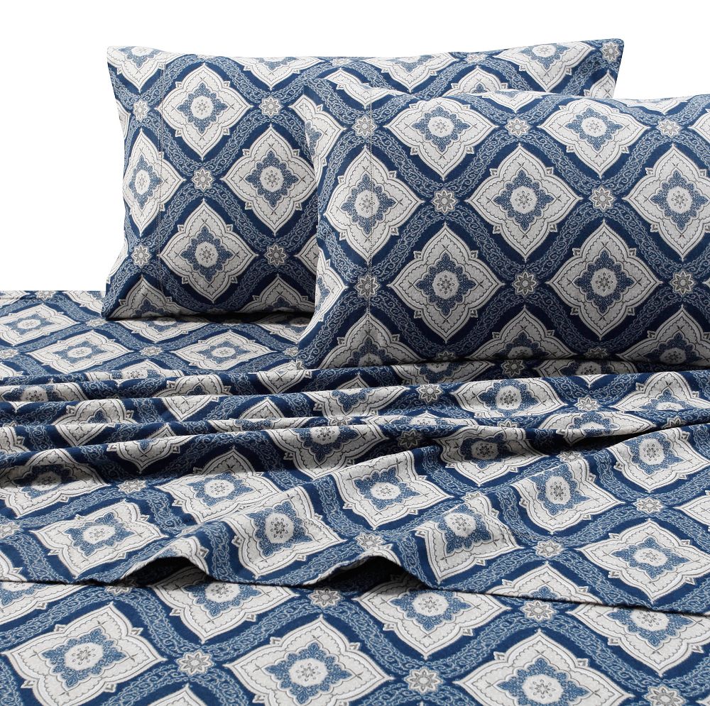 Комплект простыней Tribeca Living Flannel Damask Printed, Twin XL