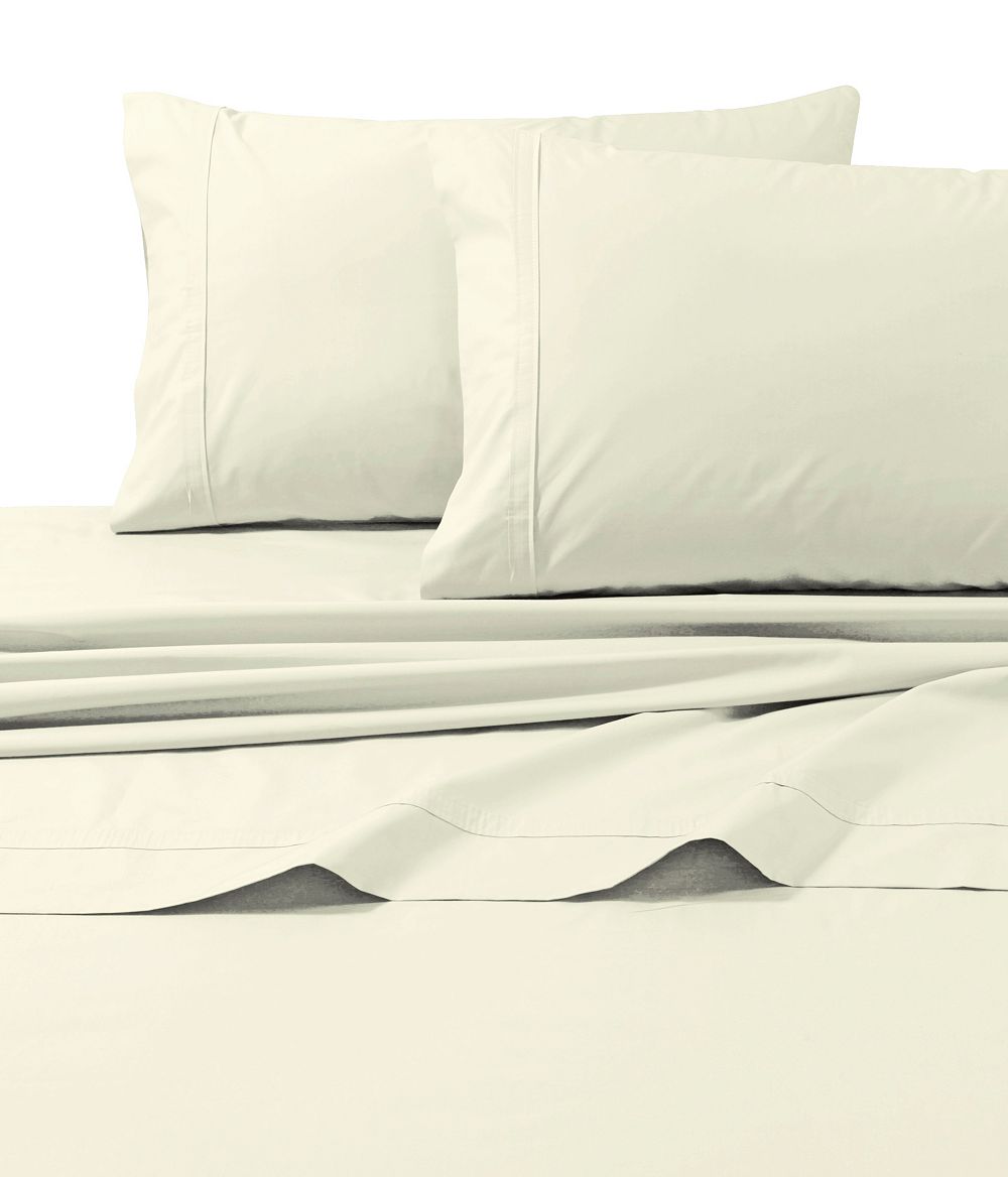Tribeca Living 300 Thread Count Cotton Percale Extra Deep Pocket Sheet Set, Full
