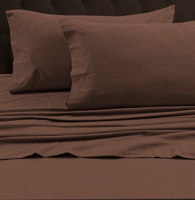 Tribeca Living Heavyweight Flannel Flat Sheet, Queen