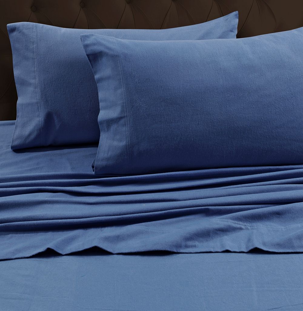 Tribeca Living Heavyweight Flannel Fitted Sheet, King