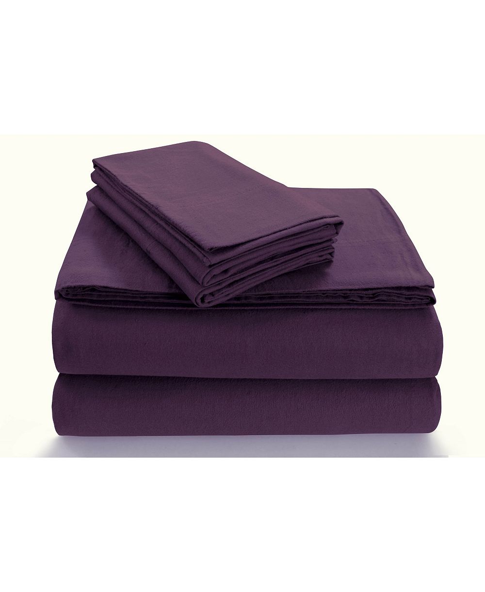 Tribeca Living Flannel Extra Deep Pocket Sheet Set, King