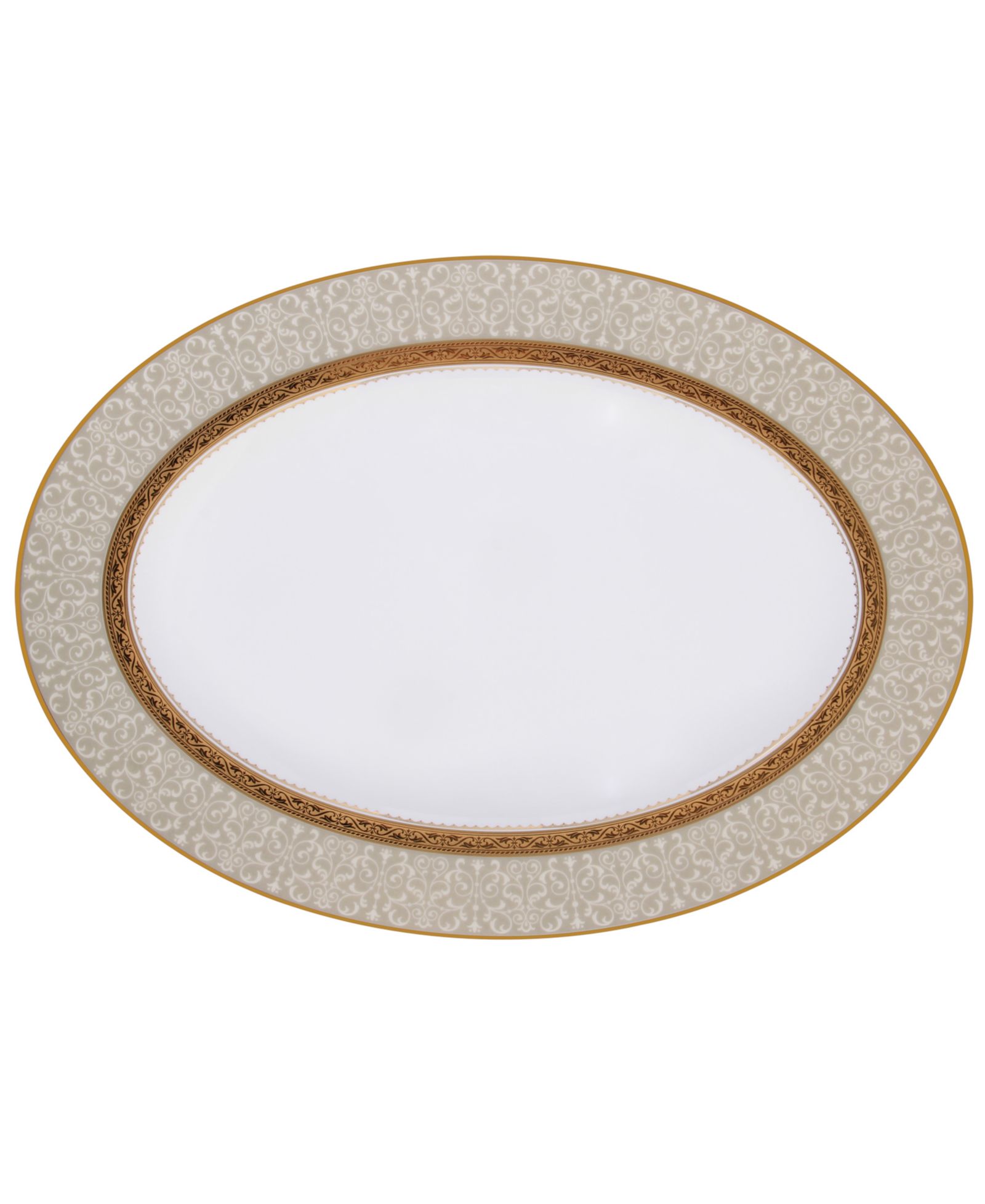 Сервировочное блюдо Noritake Odessa Gold Oval
