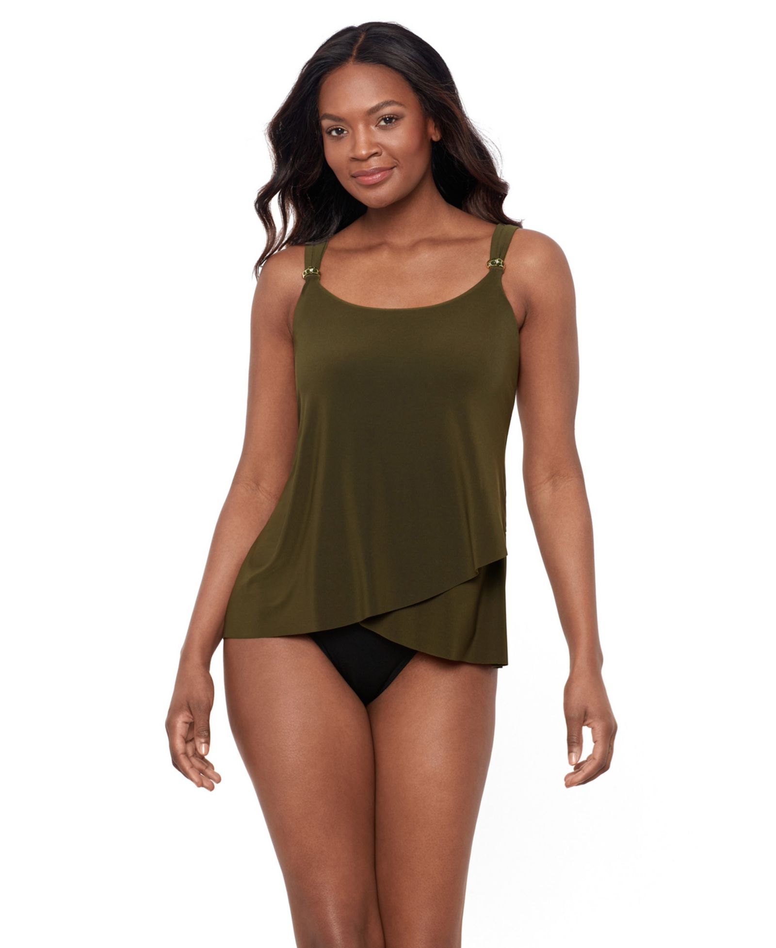 Miraclesuit DD Cup Razzle Dazzle асимметричный топ танкини с косточками