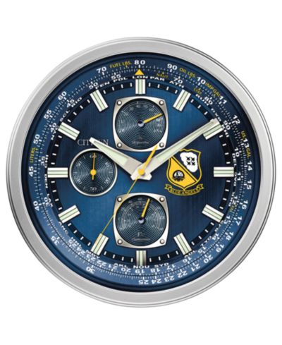 Настенные часы Citizen Gallery Blue Angels Silver-Tone и Blue