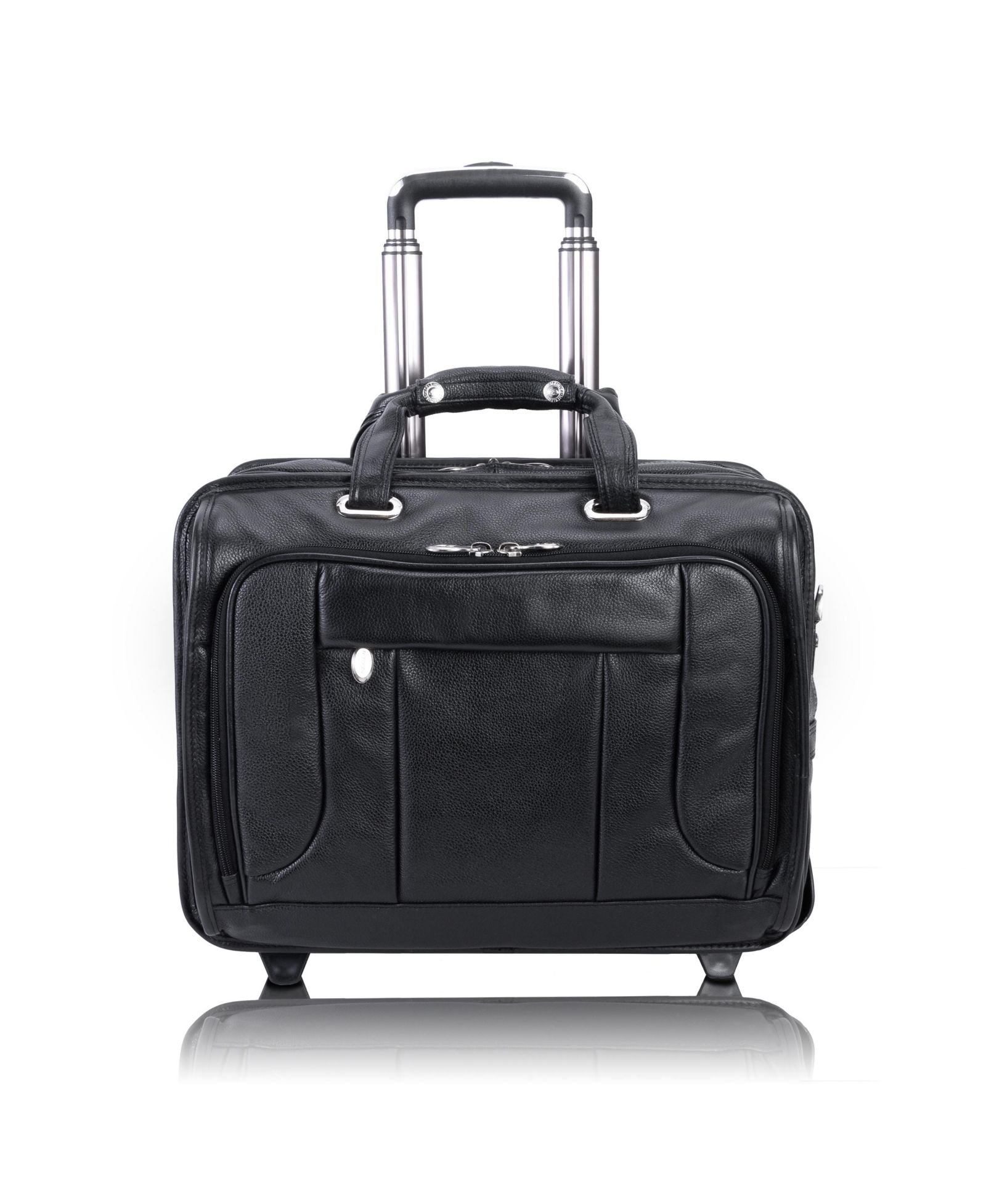 Mcklein West Town 15" Fly-Through Checkpoint-Friendly Patented Detachable -Wheeled Laptop Briefcase
