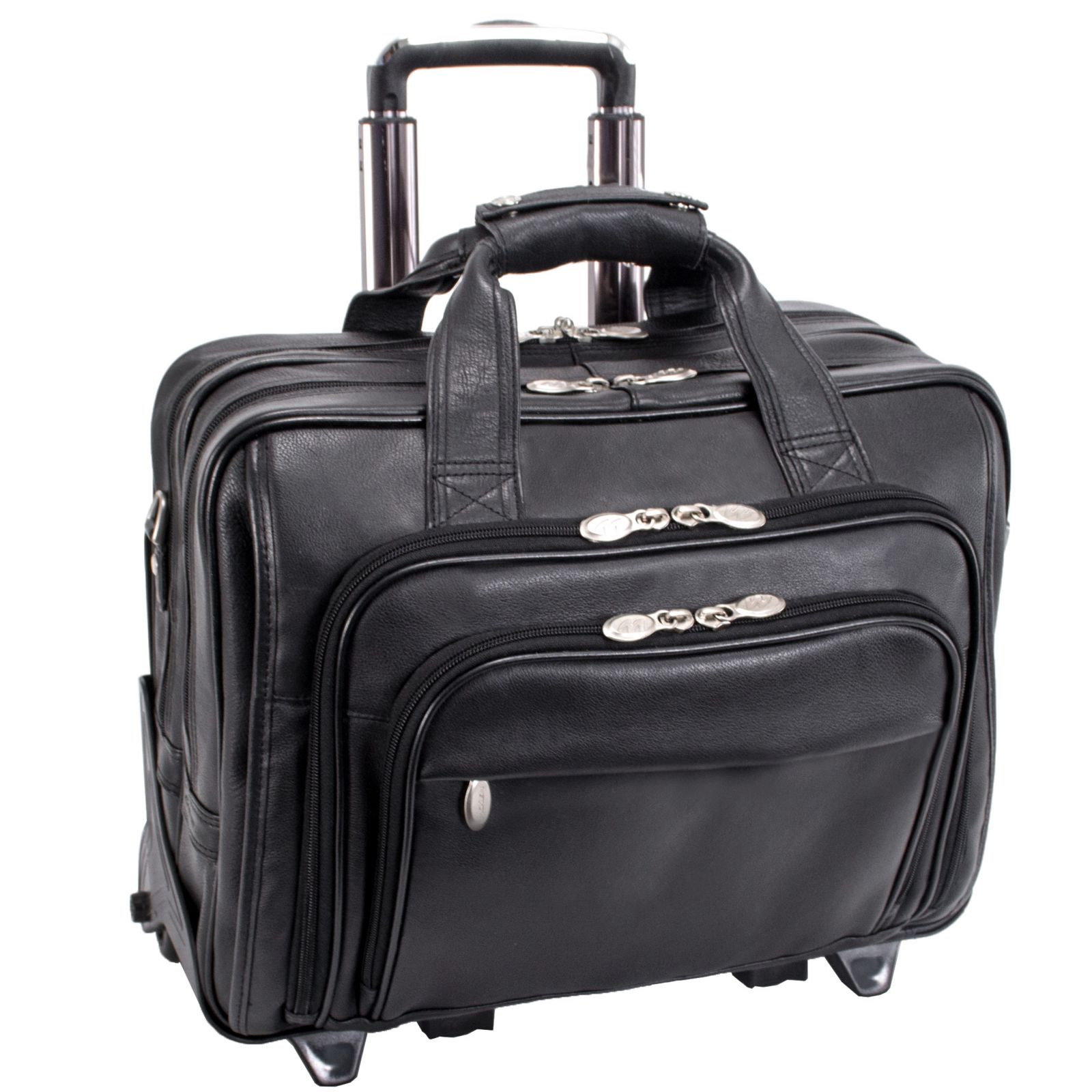 McKlein Gold Coast, 17" Patented Detachable -Wheeled Laptop Briefcase