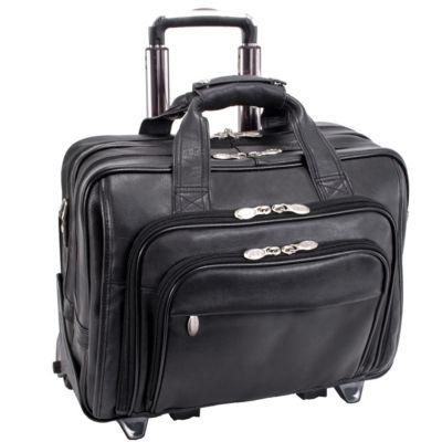 McKlein Gold Coast, 17" Patented Detachable -Wheeled Laptop Briefcase