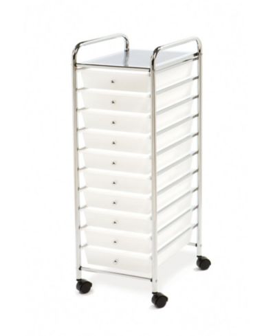 Seville Classics 10-Drawer Organizer Cart