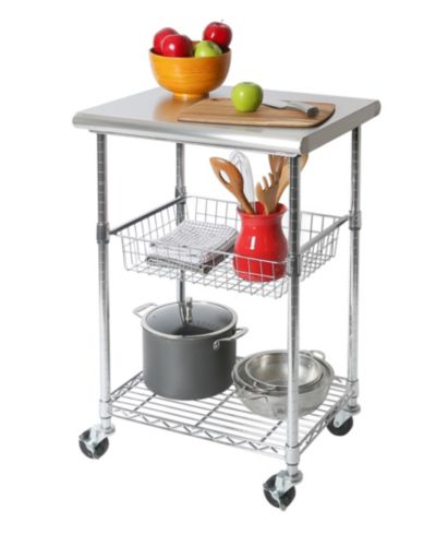 Рабочий стол из нержавеющей стали Seville Classics Utility Worktable Cart