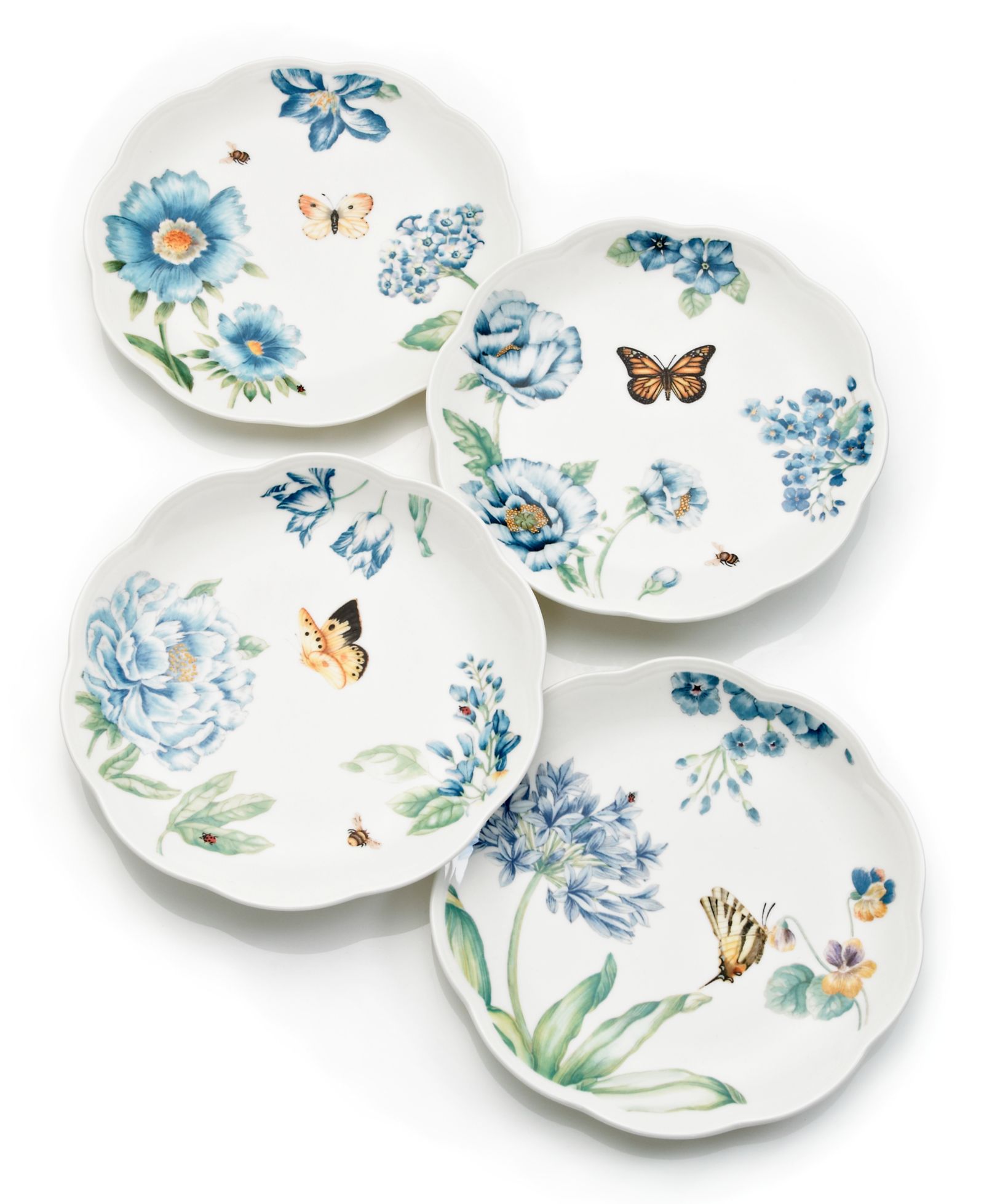 Десертные тарелки Lenox Butterfly Meadow Blue 4 шт