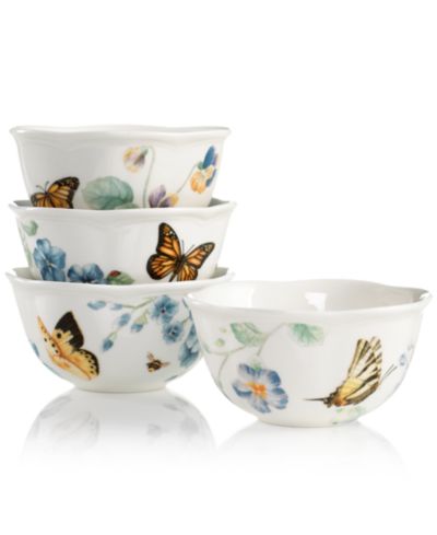 Набор мисок Lenox Butterfly Meadow Blue, 4 шт