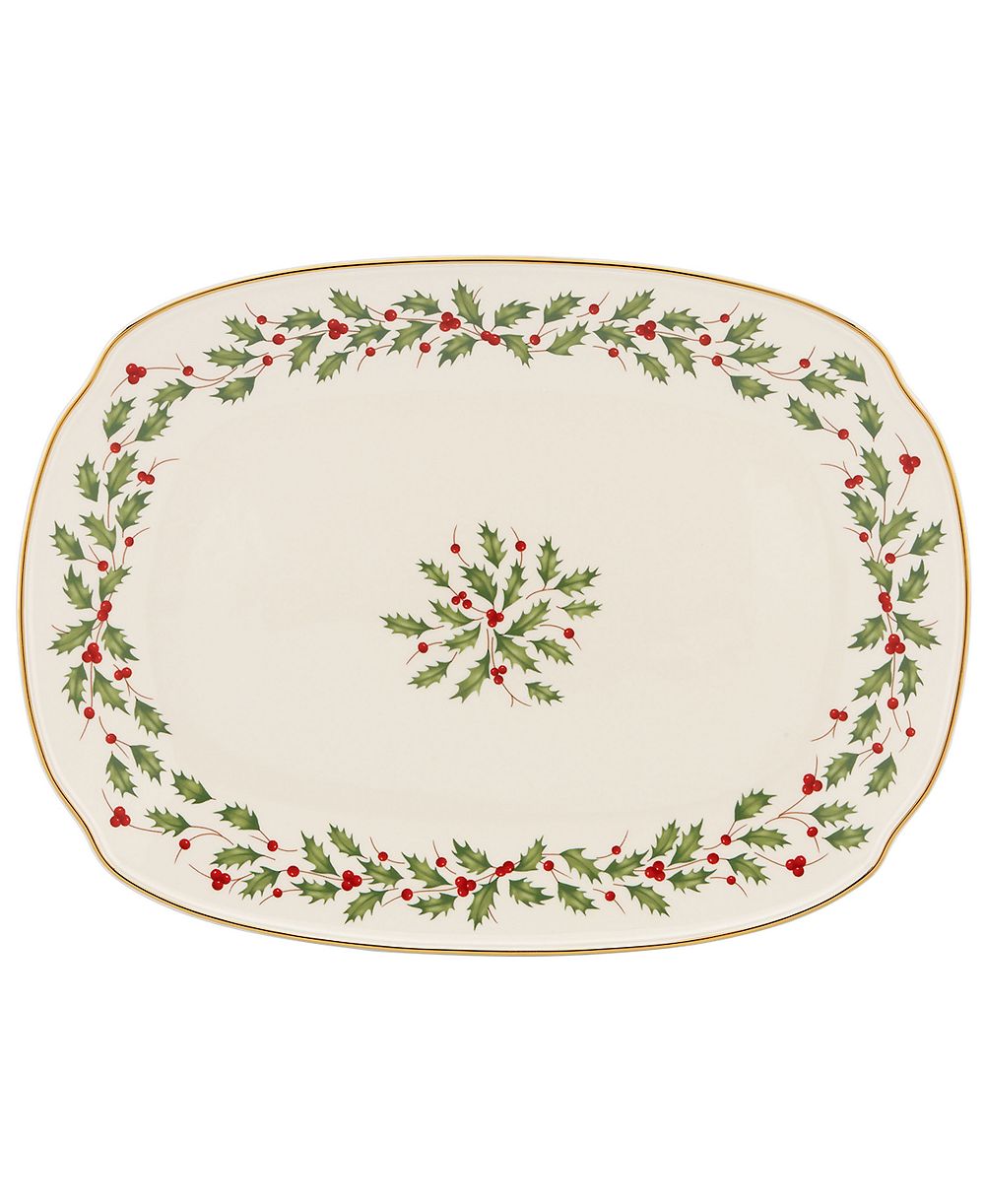 Lenox Holiday Medium Serving Platter, 15.25"