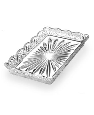 Godinger Dublin Crystal Scalloped Serving Tray
