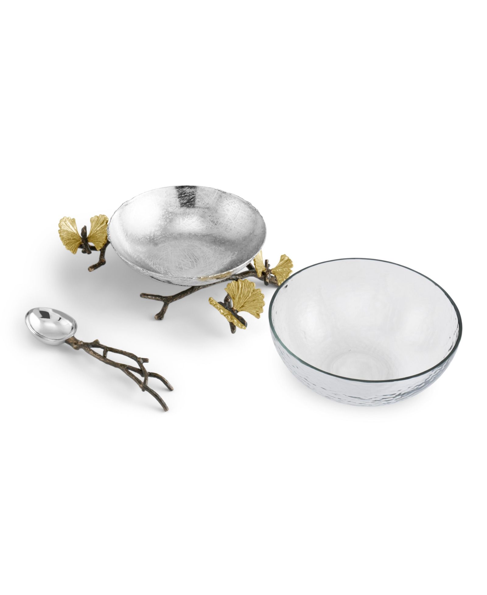 Michael Aram Butterfly Gingko Glass Nut Dish